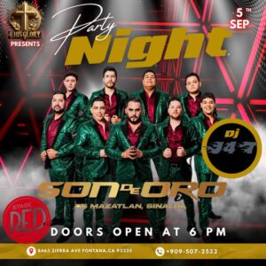 Purchase Son De Oro tickets at Stage Red Fontana